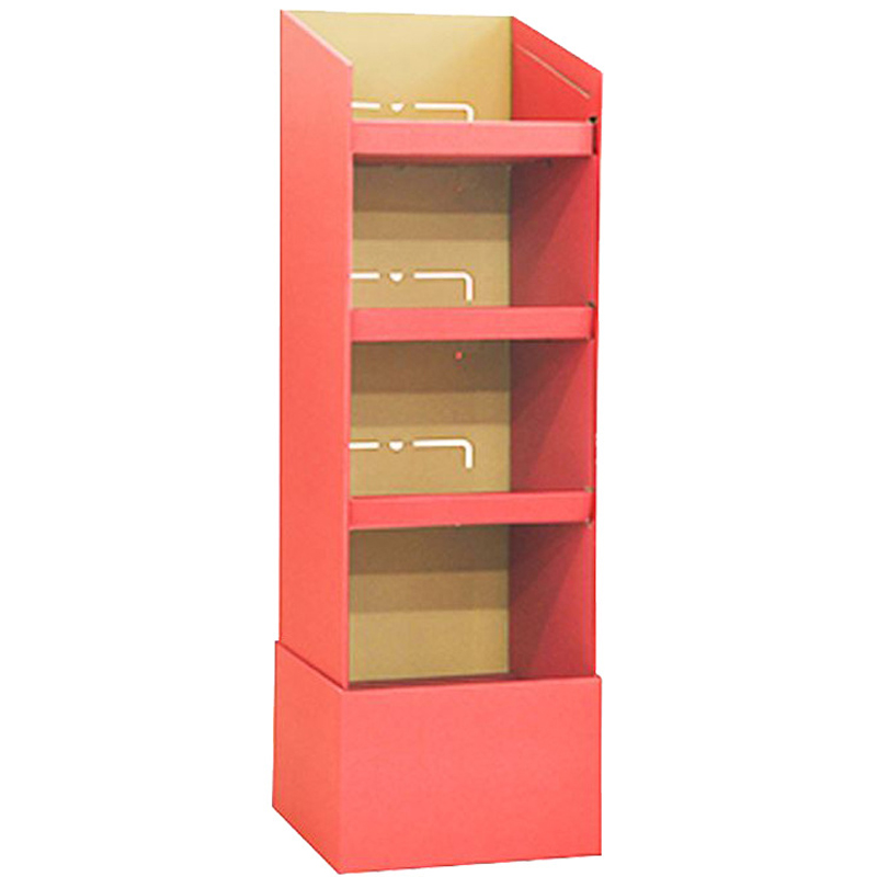 Private Aangepaste/Spuermarket -kast voor snacks/dagelijkse benodigdheden Retail Cardboard Floor Stand Retail Display 9