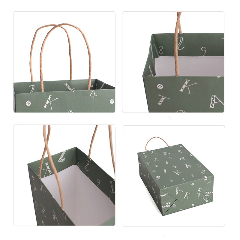 Food grade custom paper bag printing oil-proof sandwich hot dog packaging brown or white kraft paper bag 5