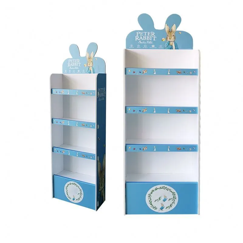 Chinese manufacturer cardboard floor display stand, supermarket product display stand, promotional display paper 1