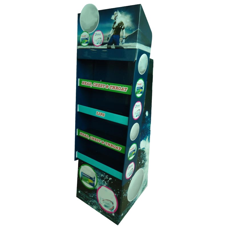 Hoogwaardige draagbare gegolfd bord display Stand kauwgom papieren handdoek Display Stand Bar Beer Stand 15