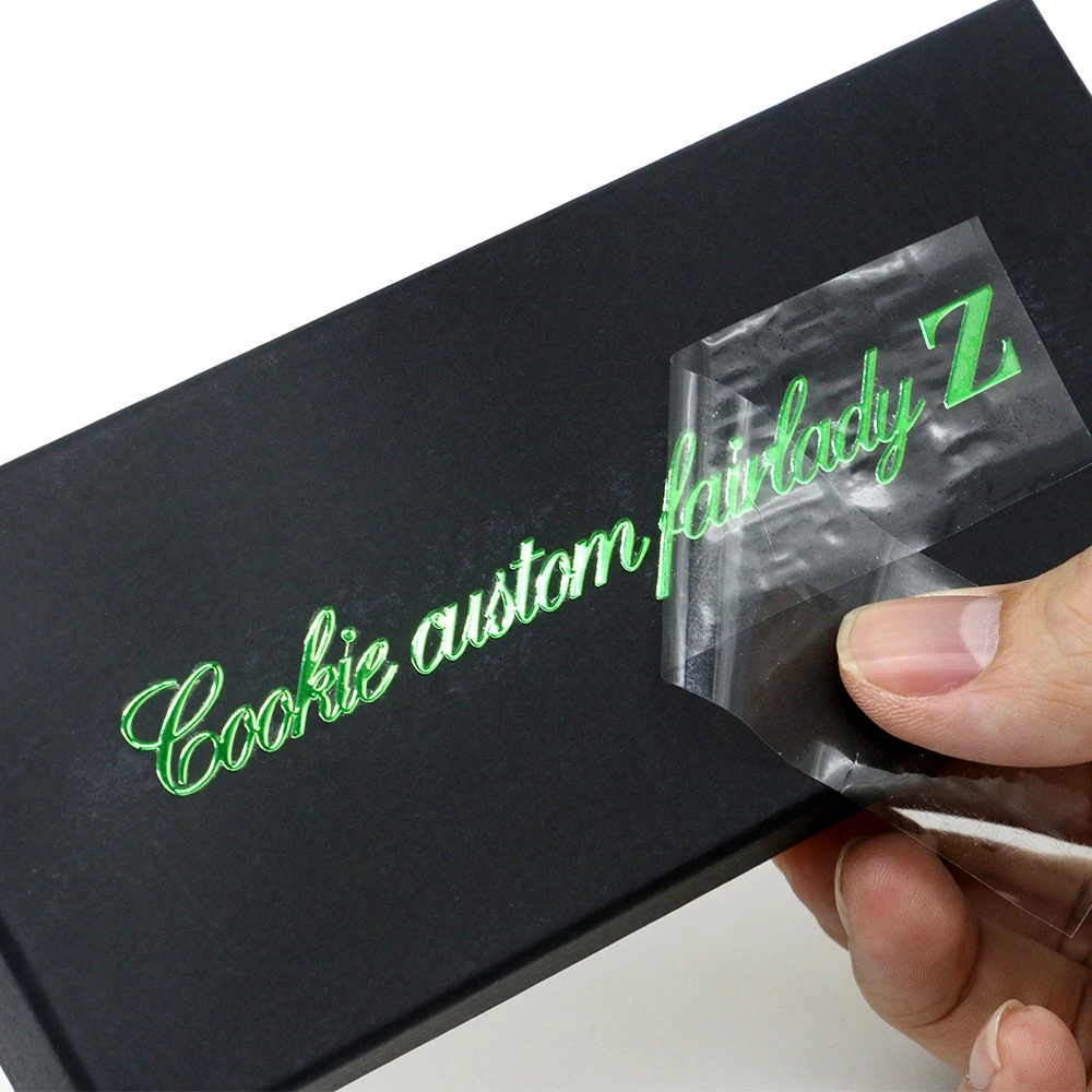 Customized Transfer Sticker Gold 3D Convex Sticker Transparent Hot Stamping 6