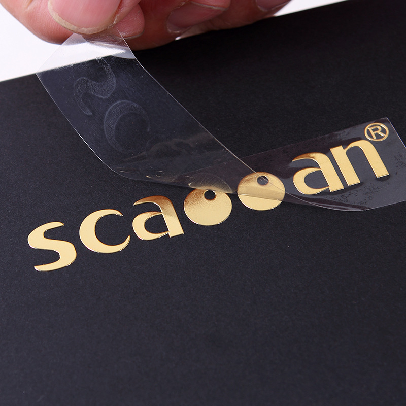 Customized Transfer Sticker Gold 3D Convex Sticker Transparent Hot Stamping 8