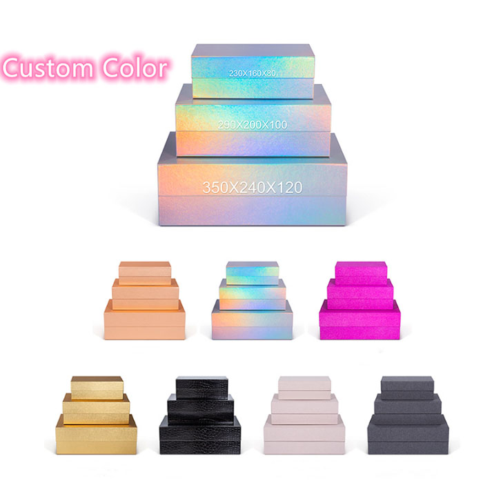 Aangepaste magnetische vouwkast Stijgels Clamshell -geschenkdozen Chinese fabriek 6
