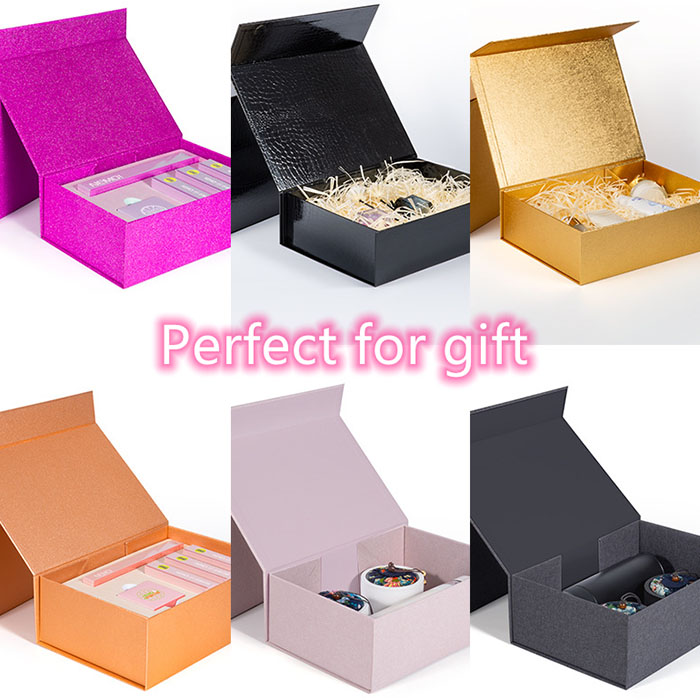 Aangepaste magnetische vouwkast Stijgels Clamshell -geschenkdozen Chinese fabriek 7