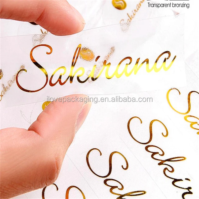 PET PVC transparent clear sticker removable label  Vinyl printing label logo customized stickers 1