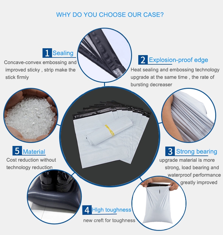Poly Mailer Poly A3 أكياس بريد كبيرة الحجم من ملابس السباحة لساعات لامع الشفاه رموش مع مقبض الأسود الوردي الملابس الأصفر الأرجواني 28
