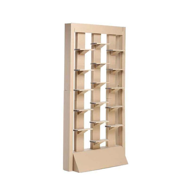 Retail Shoes Store Furniture Corrugated Cardboard Display Rack 1