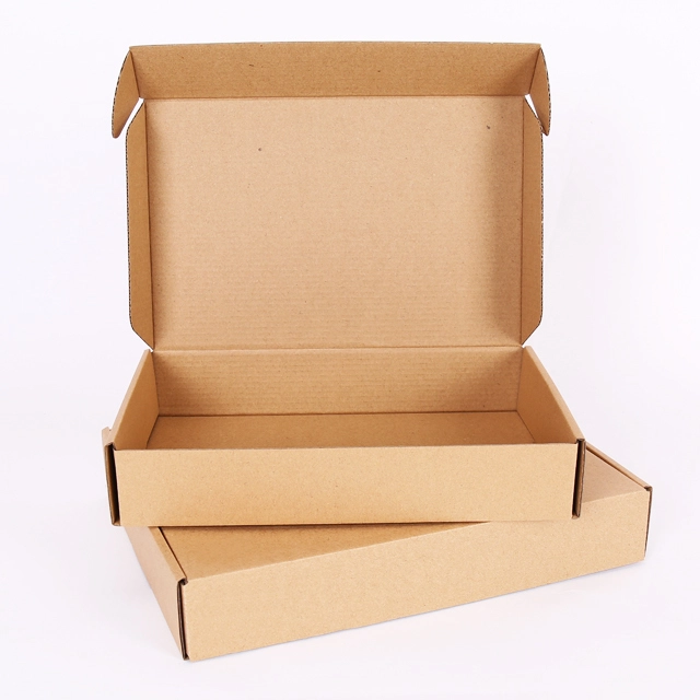 Customized ordinary kraft paper carton cardboard shipping mail packaging box for cosmetic skin care product packaging 1