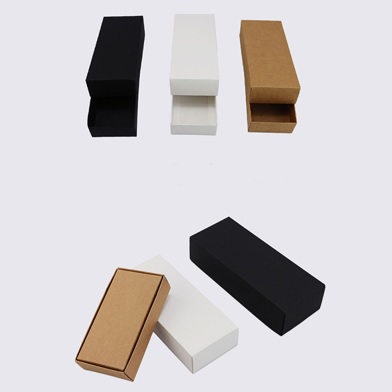 Beste prijs aangepast Logo Kraft Paper Geschenkdoos Sieraden Ring Doos Set 15