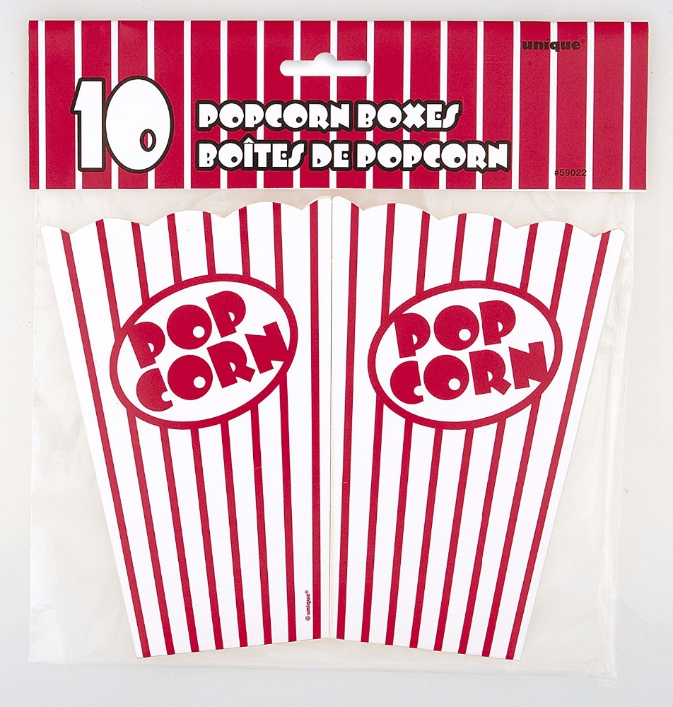 Food grade Popcorn Box Red and White Striped Popcorn Boxes paper box 9