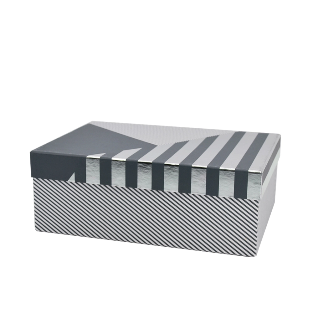 Wholesale factory custom white and black cardboard folding box magnetic gift packaging shoe box 1
