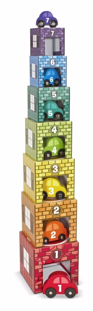 cardboard blocks furniture play cars stackable box 9
