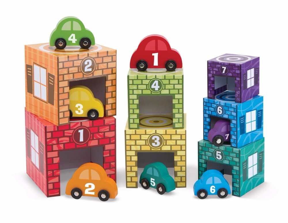 cardboard blocks furniture play cars stackable box 5