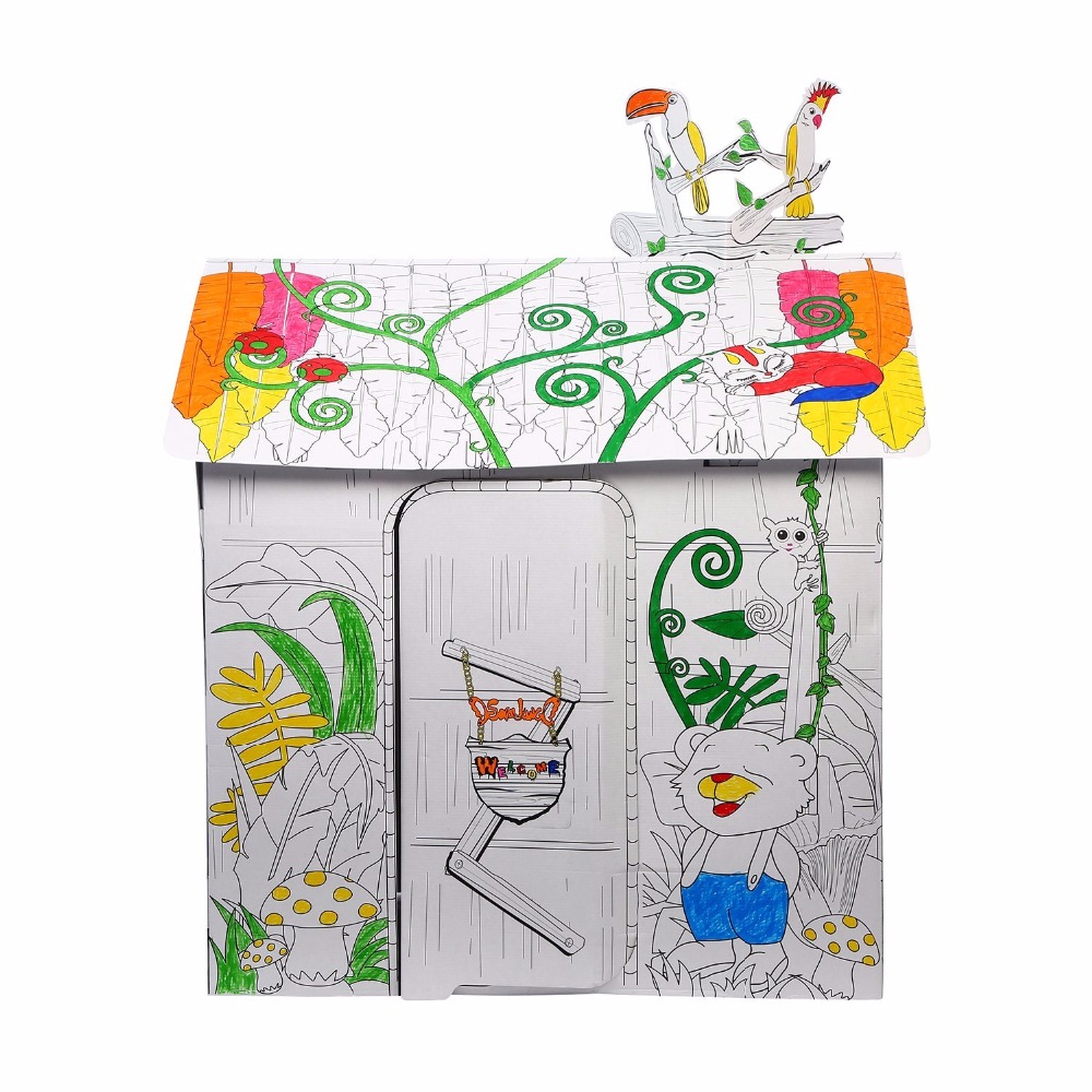 kid toy cardboard toy Box Creaction Corrugated Pirate Ship 16