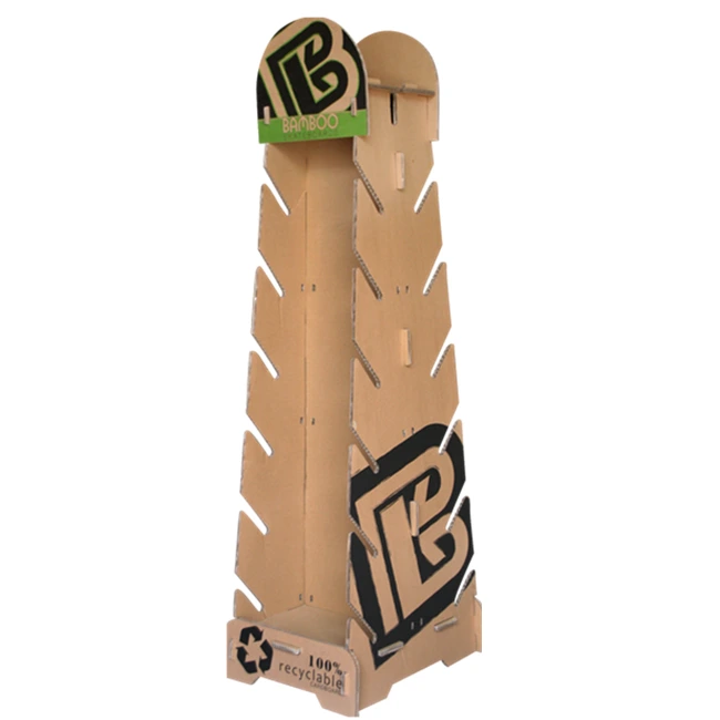 cardboard display stand skateboard display rack 1