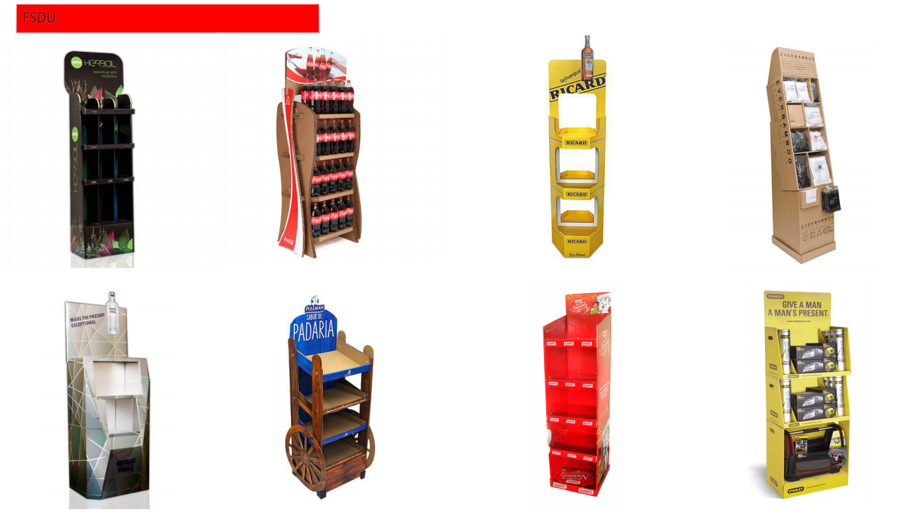 cardboard display stand skateboard display rack 8