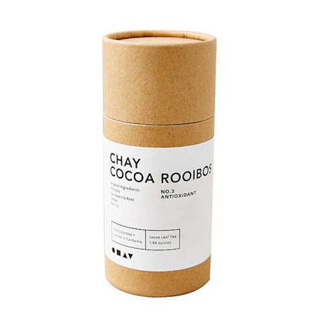 cocoa cardboard tube tea coffee can container 2