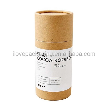 cocoa cardboard tube tea coffee can container 1