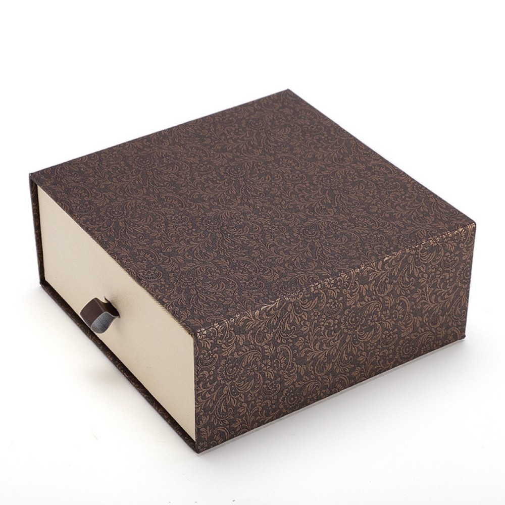 Cheap custom logo fashion printed cardboard sliding drawer gift exquisite jewelry gift set packaging box 6