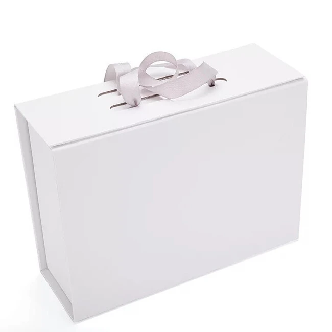 New Packaging Customized Elegant Paper Packaging Ribbon Sealing Cardboard Wedding Baby Luxury Gift Box Hot Selling Product 1