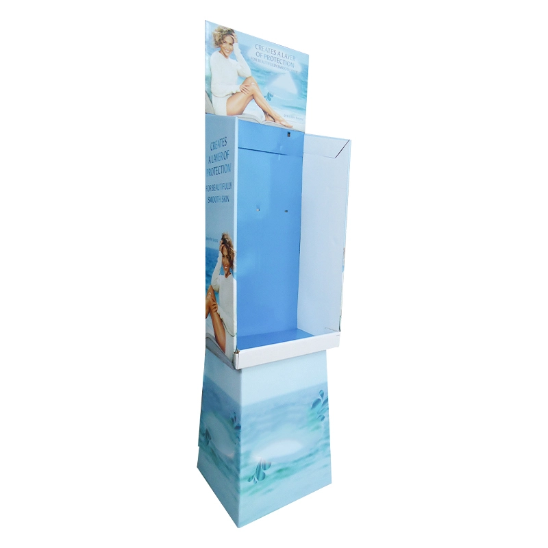 Custom printed supermarket cardboard potato chips bread biscuits nuts food snacks candy retail floor display rack racks 1