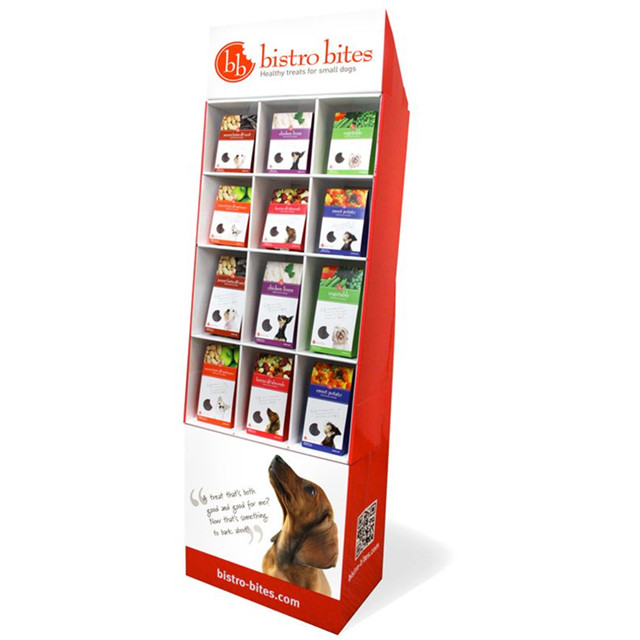 Supermarket floor paper display rack potato chips food display rack store corrugated cardboard display rack 5