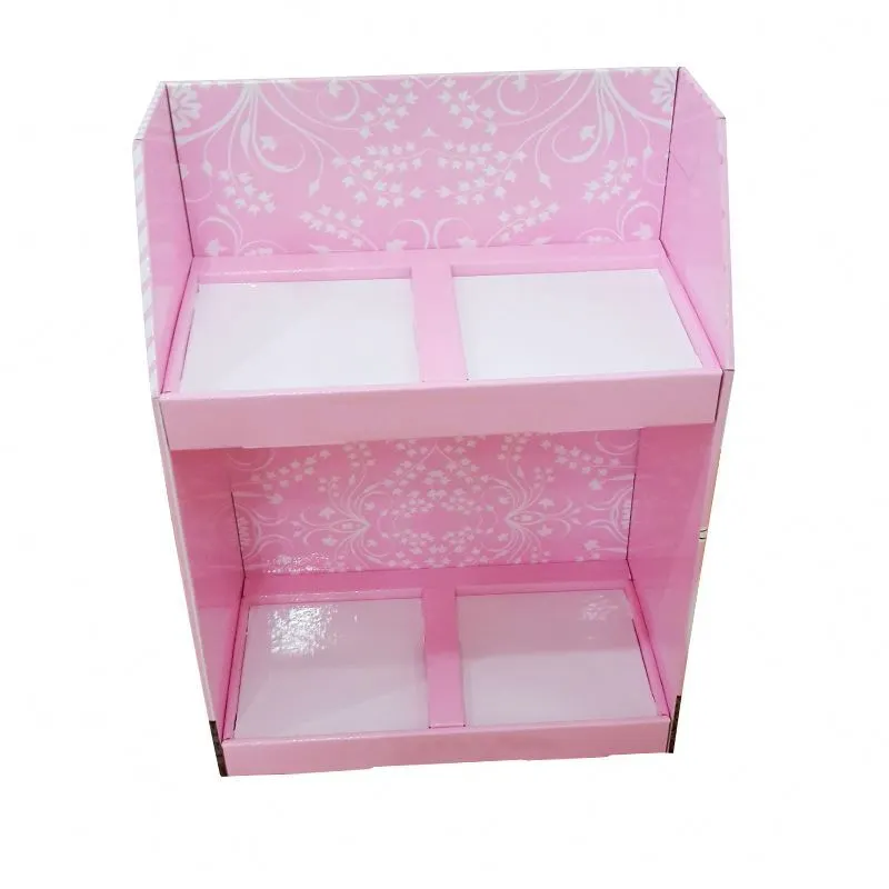 Hot sale of cardboard display shelves supermarket advertising shelves books display shelves corrugated board 1