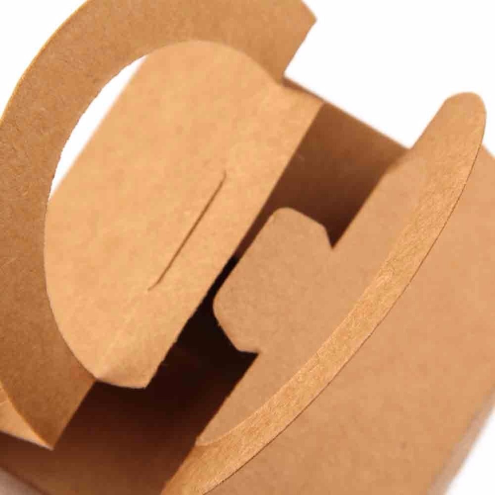 크래프트 케이크 박스 싱글 컵 케이크 상자 PVC 창과 손잡이 9