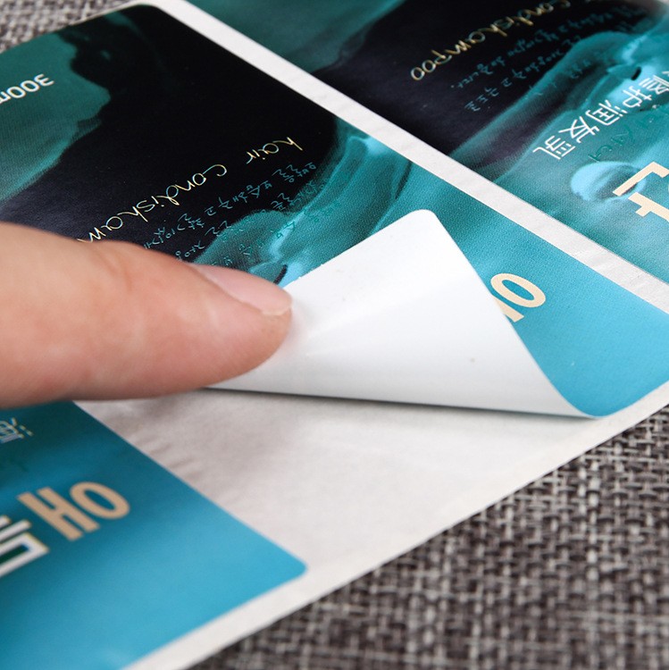 Logo van hoge kwaliteit aangepaste gedrukte lijm labelsticker 18