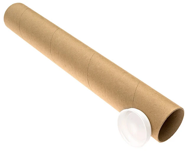 2 x 15 cardboard post box with lid can hold murals and design drawings. Hot-selling kraft paper 1