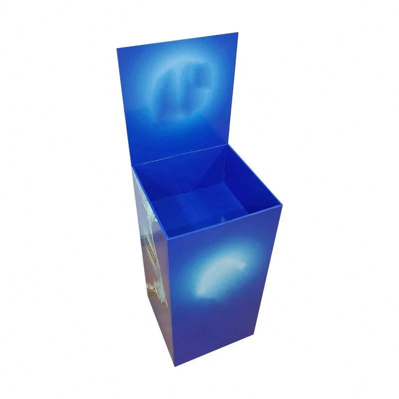 Custom supermarket floor display shelf high quality promotional snacks display shelf corrugated board display shelf 1