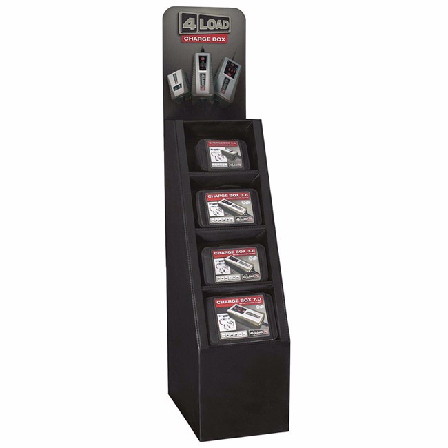 Customized corrugated box design simple rack store floor board cardboard display rack rack 6