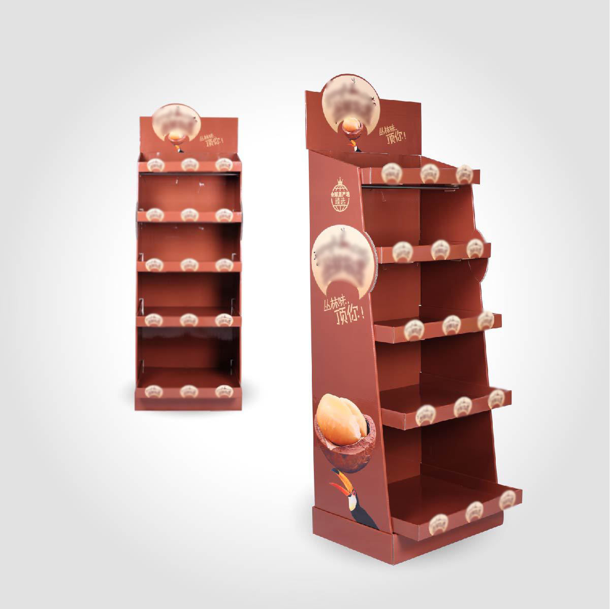Aangepast product display rack vouwen pop -up papieren display golfpleging kartonnen displaystandaard 13