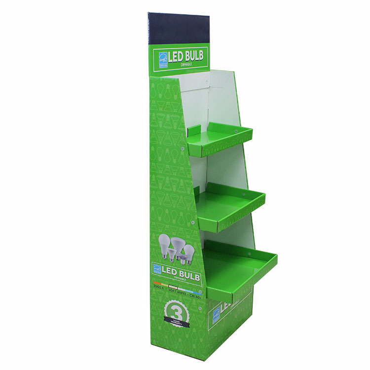 Pop-up recyclebare golfkarton papieren vloer displaystandaard Aangepaste display stand standaard winkelwinkel 9