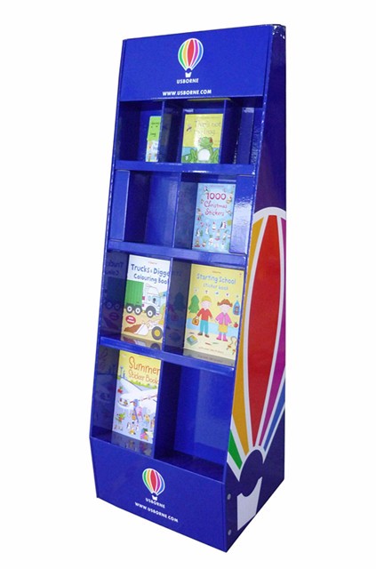 Customized retail store paper display stand cardboard promotional cookie display stand and perfume display stand 6