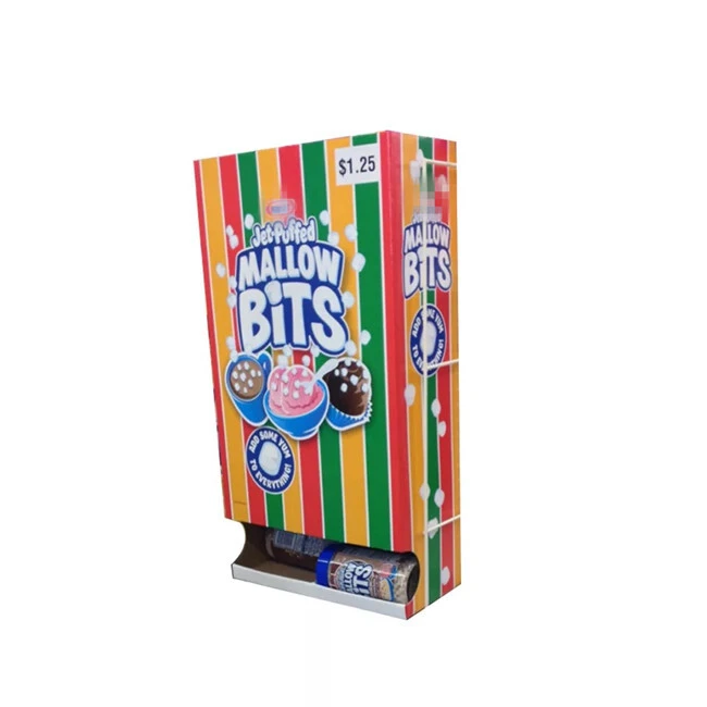 High quality custom printed cardboard dispenser display box for candy packaging hot selling products 1