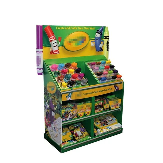 Customized Free Design High Quality Paper Folding Corrugated Carton Box cardboard buffet Display stand 1