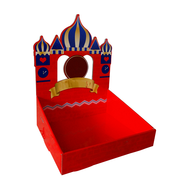 Food Printing Aangepaste kartonnen vloer Display Stand Paper Display Stand Popular Cardboard Display Stand voor promotie 10