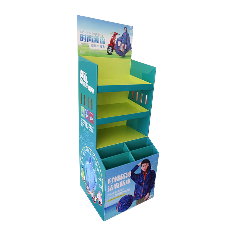Food Printing Aangepaste kartonnen vloer Display Stand Paper Display Stand Popular Cardboard Display Stand voor promotie 18