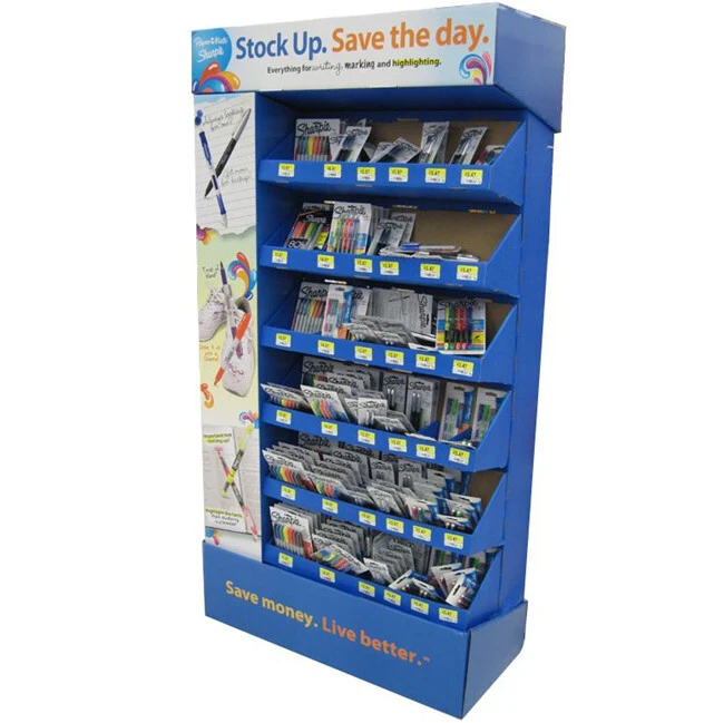Supermarket grocery store floor snack rack chocolate food display rack 1