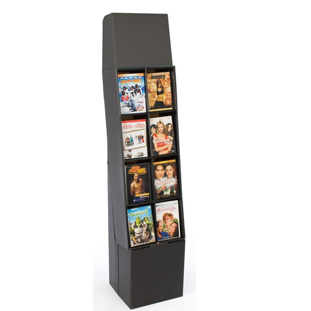 Customized Retail Store Paper Display Stand Promotion Free Standing Floor Corrugated Paper Display Rack Cardboard Display 7