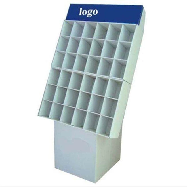 Customized Retail Store Paper Display Stand Promotion Free Standing Floor Corrugated Paper Display Rack Cardboard Display 1