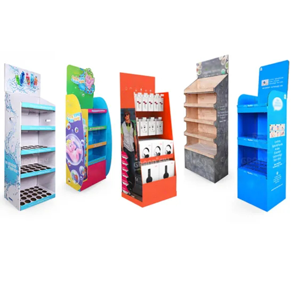 Supermarkt plank haarverzorgingsproducten winkel display rack kartonnen parfum shampoo display standaard 14