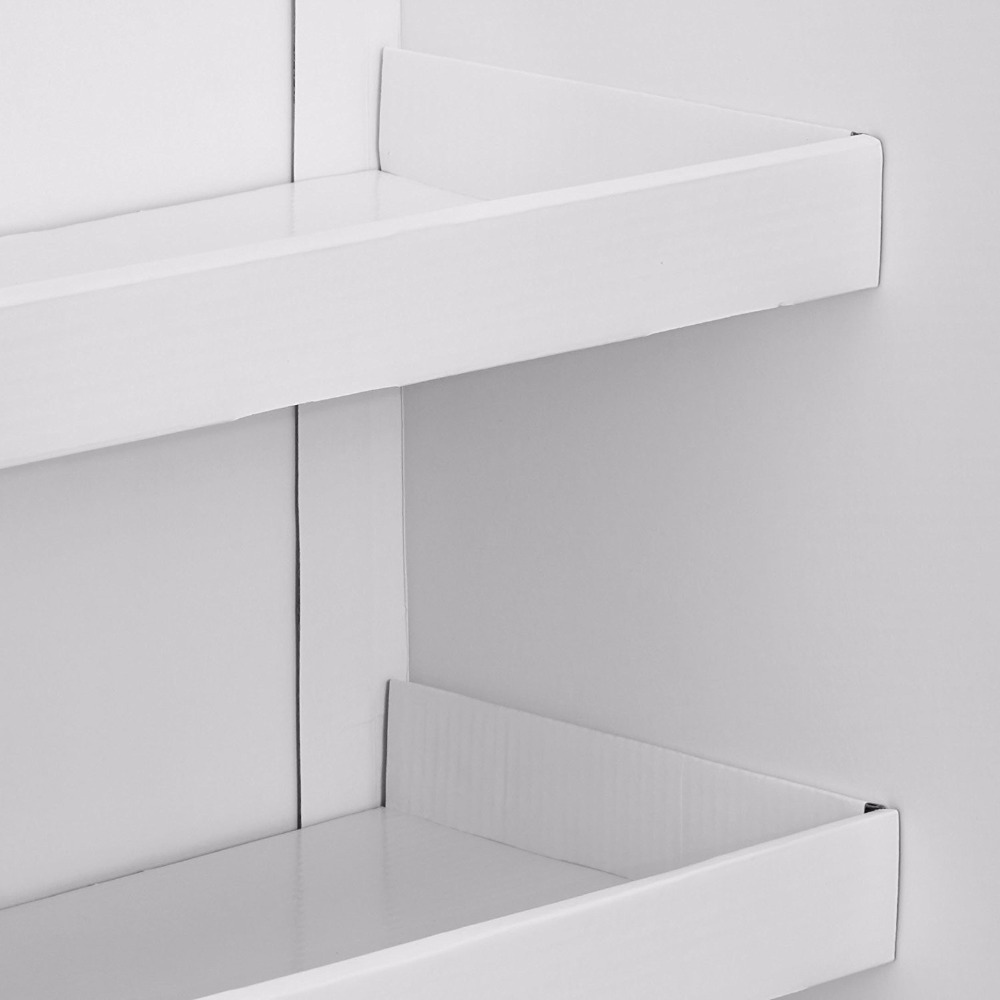 Kartonnen displaystandaard vloer-standifng rekken met 6 planken aangepaste display plank 10