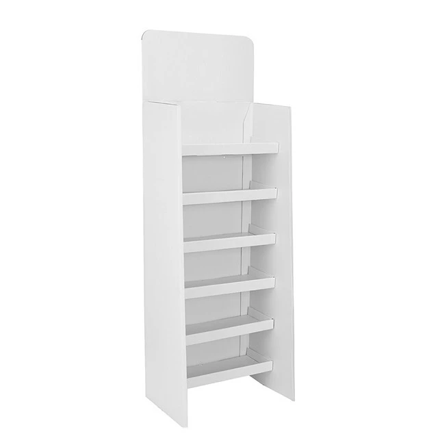 Cardboard display stand Floor-Standifng Shelving Unit with 6 Shelves custom display shelf 1