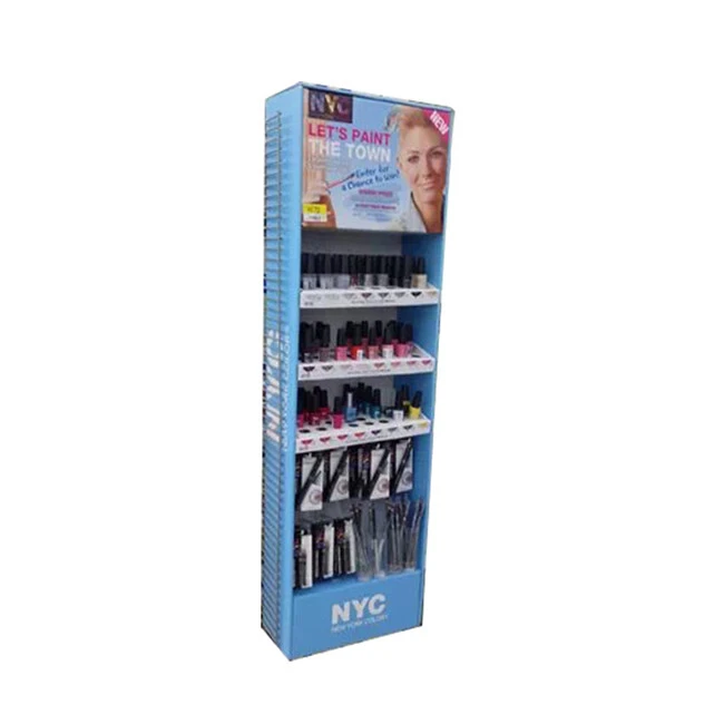 Pop-up Cardboard Product Display Stand Corrugated Box Floor Display Stand Paper Display Stand Shelf Unit 1
