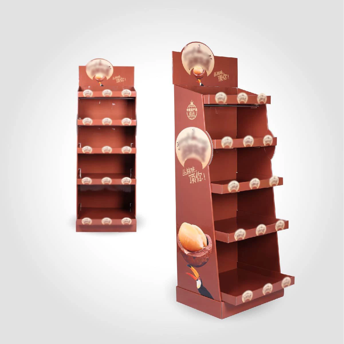 Retail Cardboard Display rack For Cosmetic/Beauty care/Chocolate,Cardboard Display Unit, Supermarket Cardboard Stand For Shampoo 1