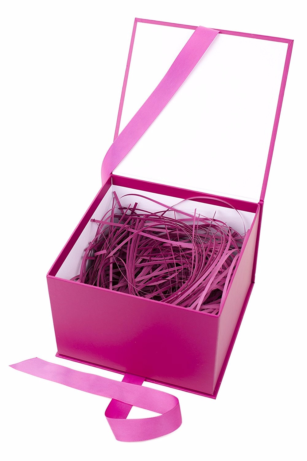 Caja de regalo de papel Gran caja de regalo sólida rosa rojo 8