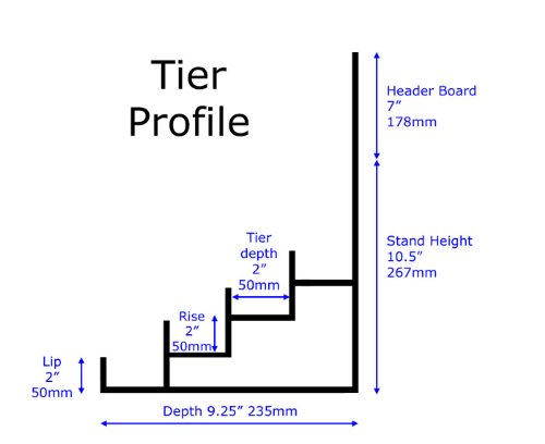 Display Counter Cardboard wenskaart geeft stand voor A5- en A6 -kaarten 7