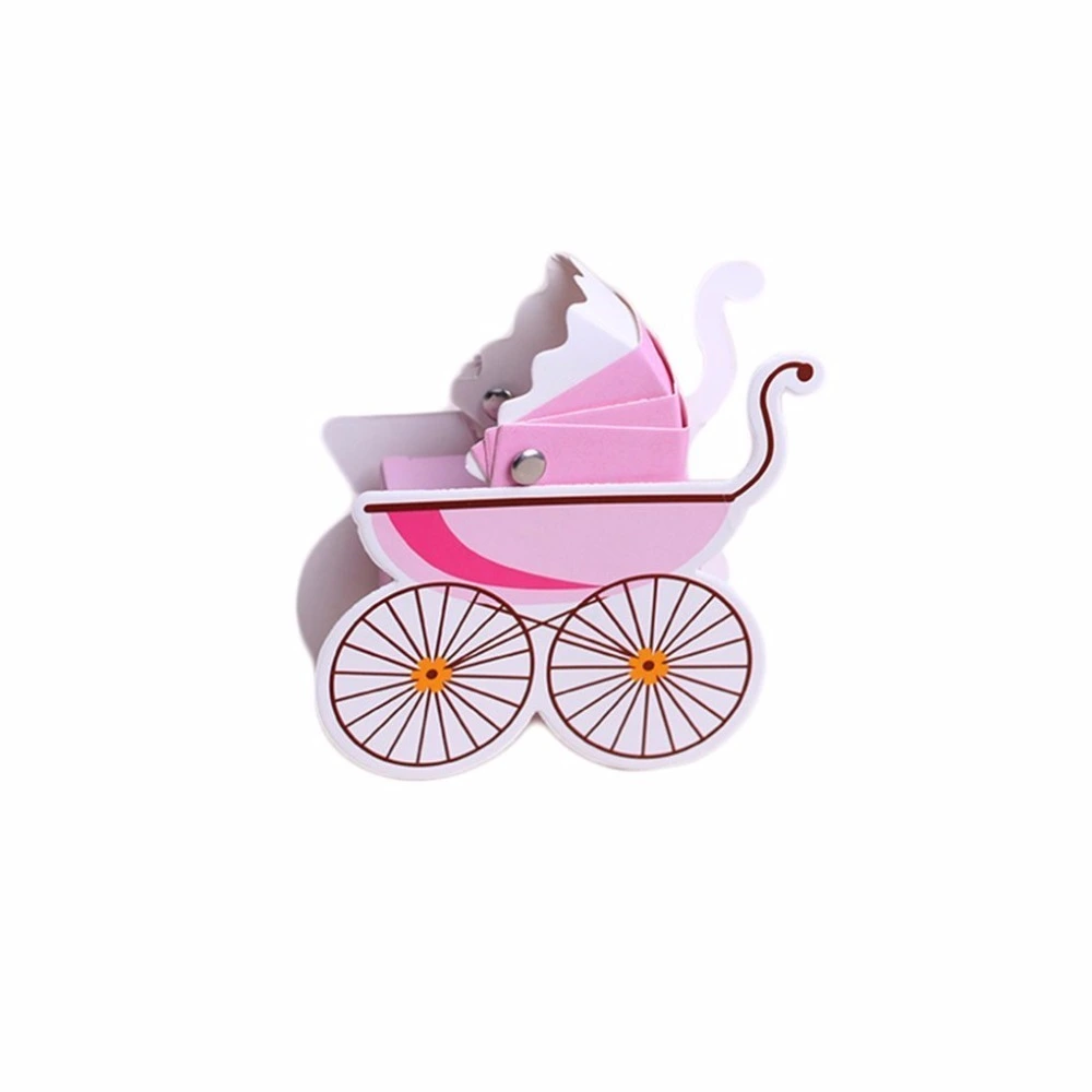 New party gift wedding gift candy shopping bag candy box gift baby stroller shape paper candy box 1